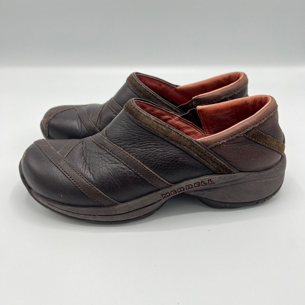 Merrell Primo Patch Bug Brown Slip On Comfort Shoes Women's Size 6.5